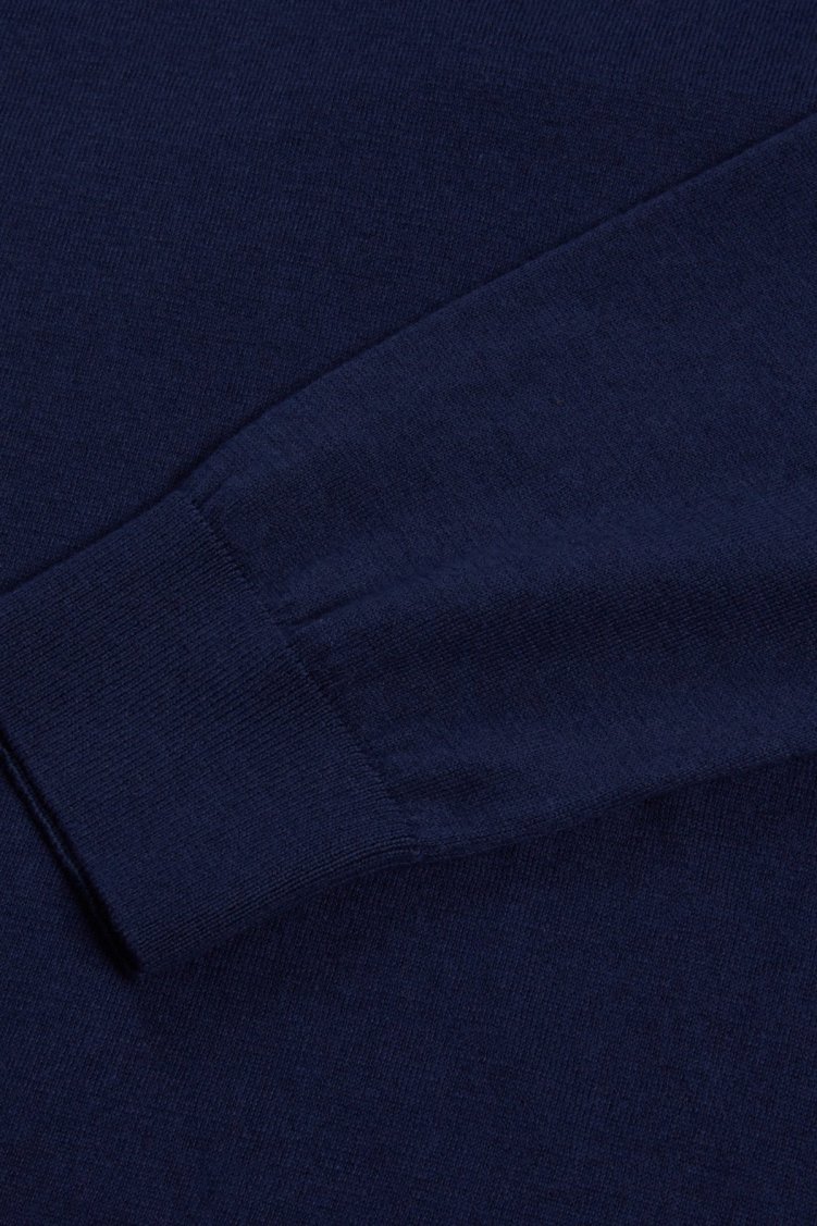 Bluemint % 100 Pamuklu Regular Fit Polo Yaka Erkek Triko BM24020102MW 313 İNDİGO - Bluemint (1)