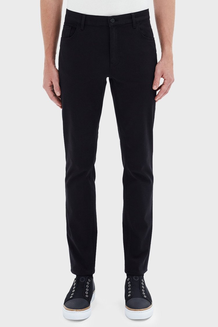 Bluemint Act Streç Pamuklu Slim Fit Normal Bel Düz Paça Erkek Pantolon BM24009178MS 111 Siyah - Bluemint