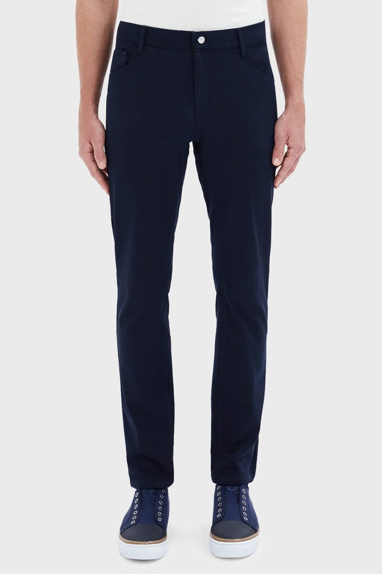 Bluemint Act Streç Pamuklu Slim Fit Normal Bel Düz Paça Erkek Pantolon BM24009178MS 155 Lacivert - Bluemint