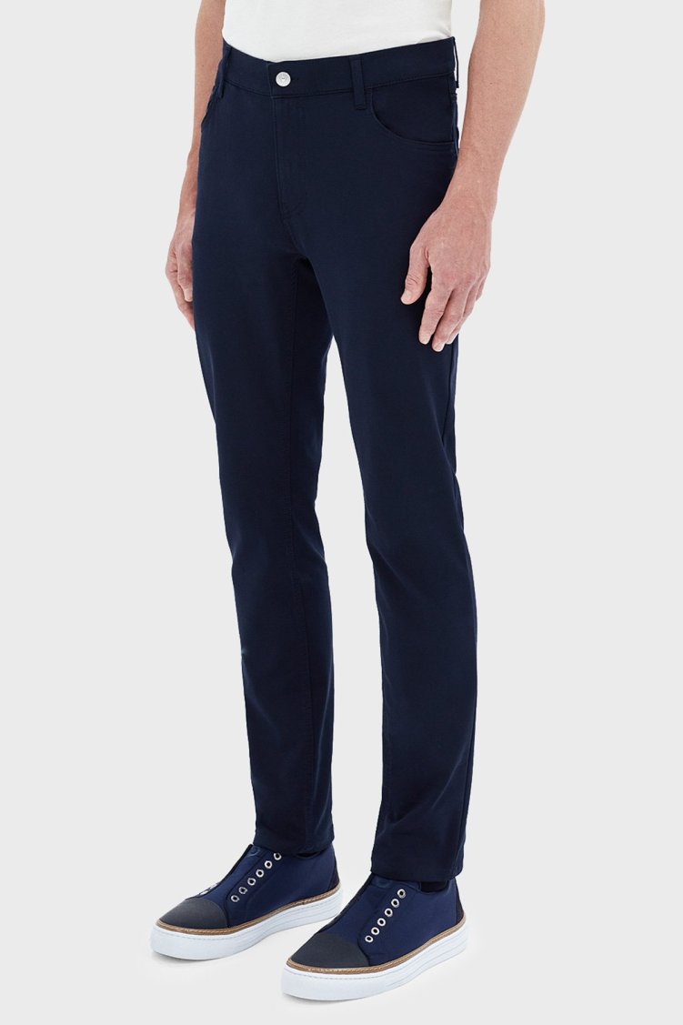 Bluemint Act Streç Pamuklu Slim Fit Normal Bel Düz Paça Erkek Pantolon BM24009178MS 155 Lacivert - Bluemint (1)