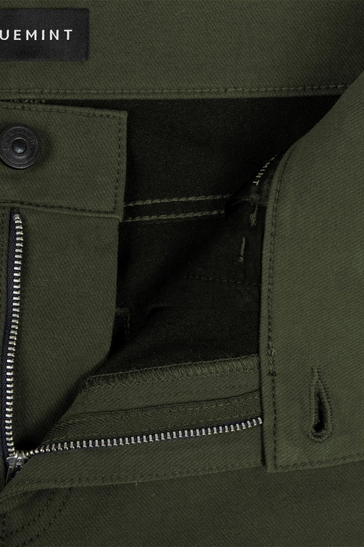 Bluemint Act Streç Pamuklu Slim Fit Normal Bel Düz Paça Erkek Pantolon BM24009178MS 555 Olive - Bluemint (1)