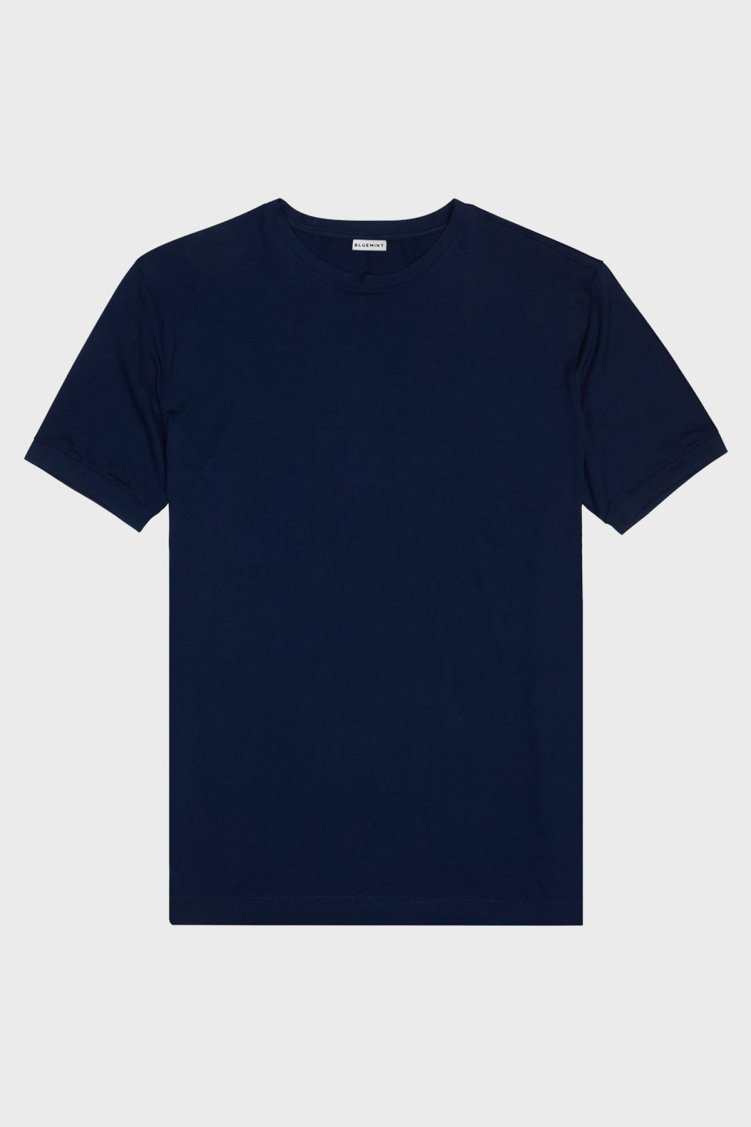 Bluemint Atıl Streç Pamuklu Fitted Basic Erkek T Shirt BM23001056MS 167 LACİVERT - Bluemint (1)
