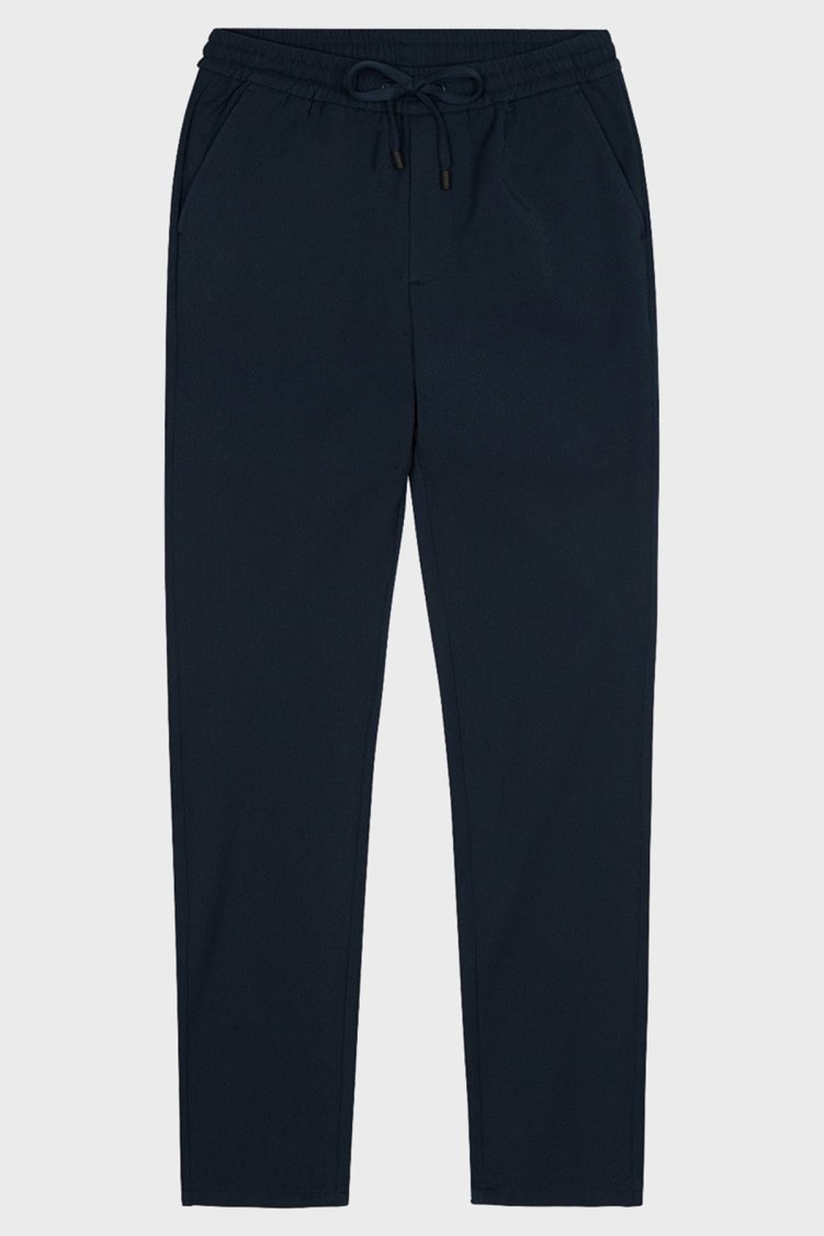 Bluemint Comfort Fit Belden Bağlamalı Düz Paça Jogger Erkek Pantolon BM25009160MW 155 LACİVERT - Bluemint