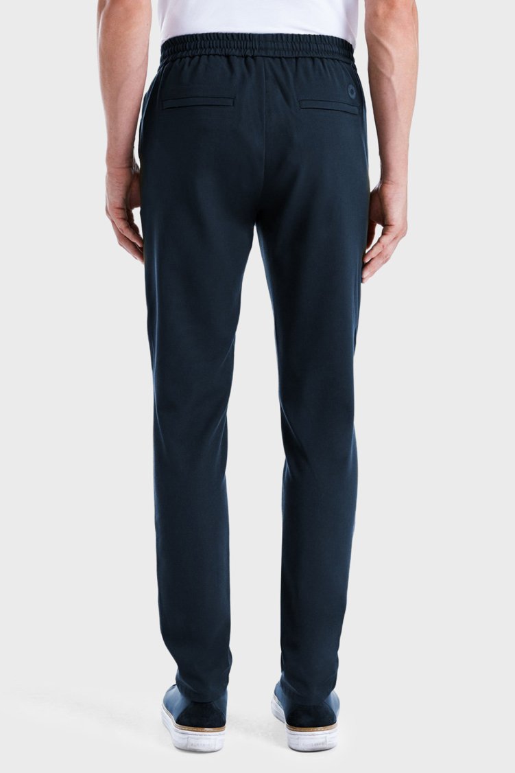 Bluemint Comfort Fit Belden Bağlamalı Düz Paça Jogger Erkek Pantolon BM25009160MW 155 LACİVERT - Bluemint (1)