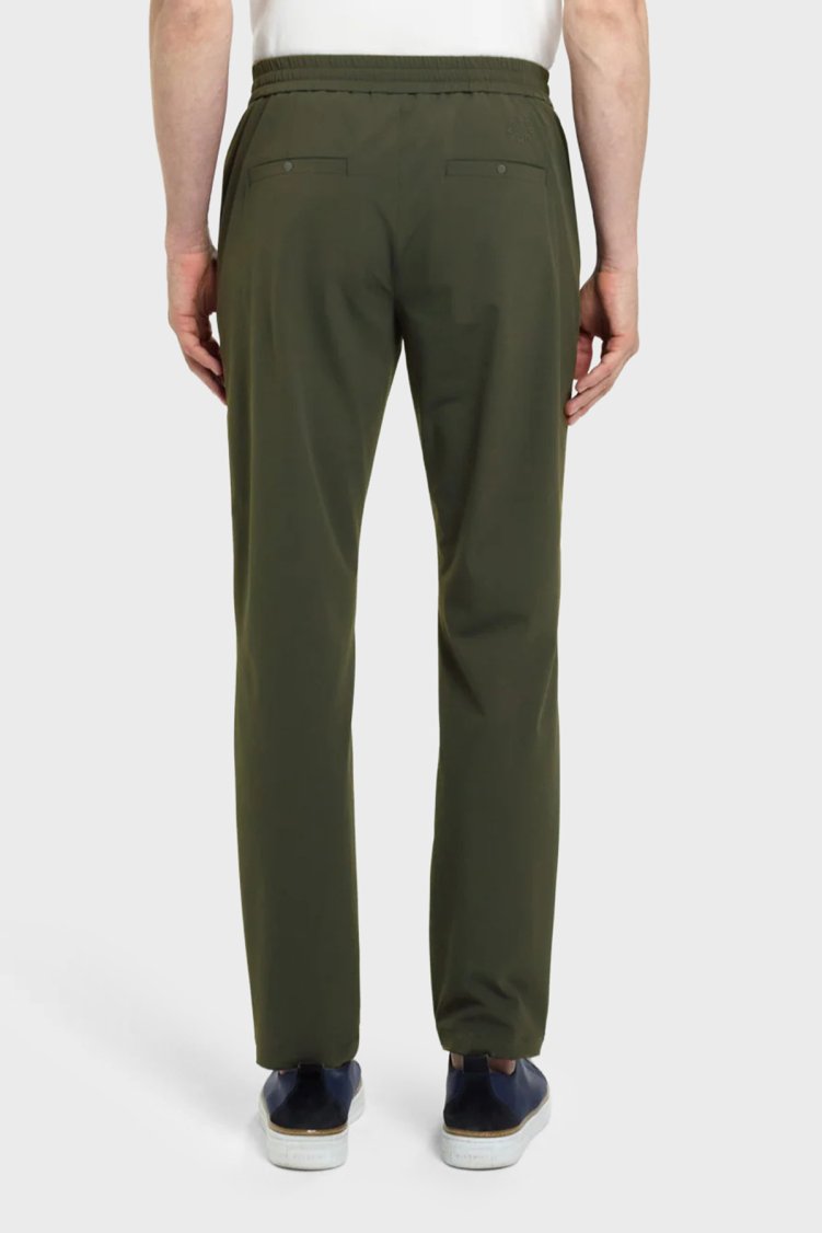 Bluemint Comfort Fit Normal Bel Daralan Paça Erkek Pantolon TRAVELTECH 123 HAKİ - Bluemint (1)