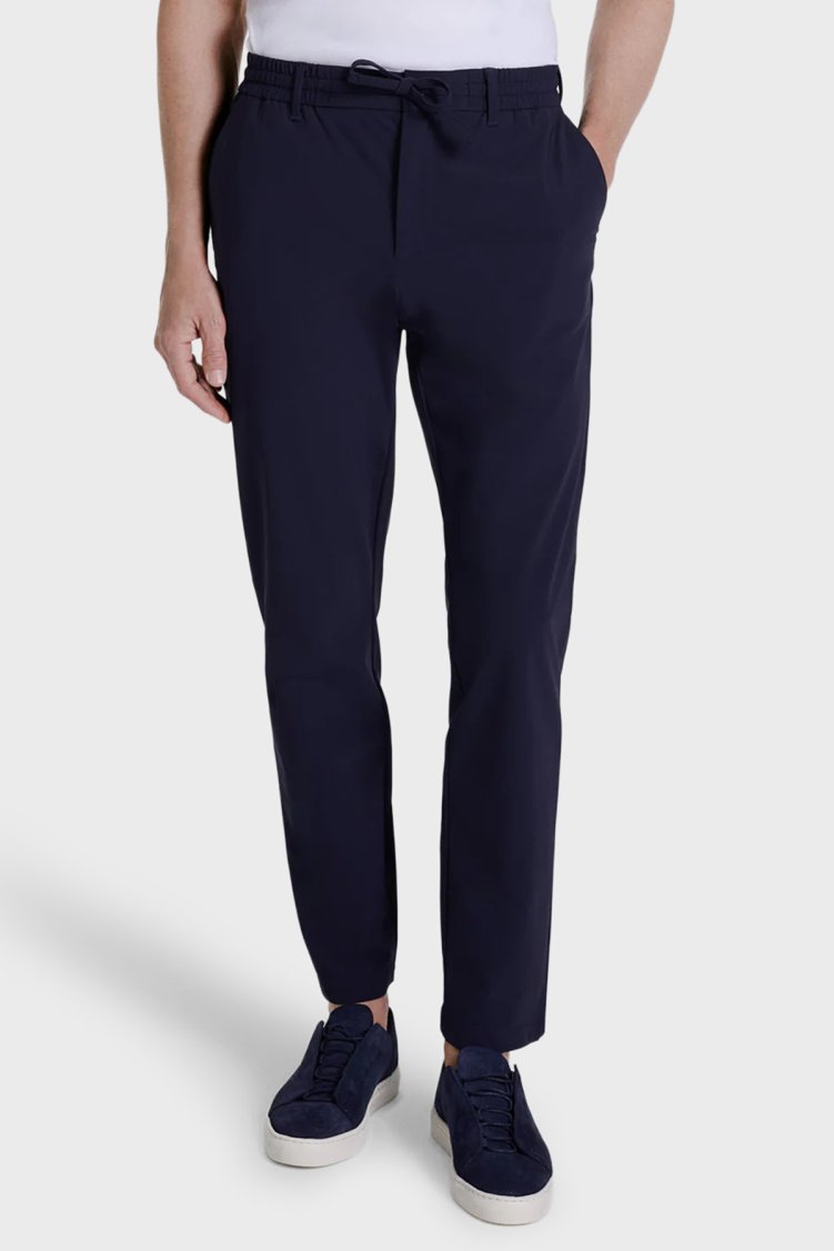 Bluemint Comfort Fit Normal Bel Daralan Paça Erkek Pantolon TRAVELTECH 155 LACİVERT - Bluemint