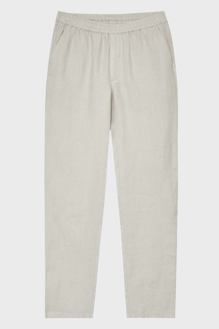 Bluemint Comfort Normal Bel Daralan Paça Keten Jogger Erkek Pantolon EDANJOGG 1328 BEJ - Bluemint (1)