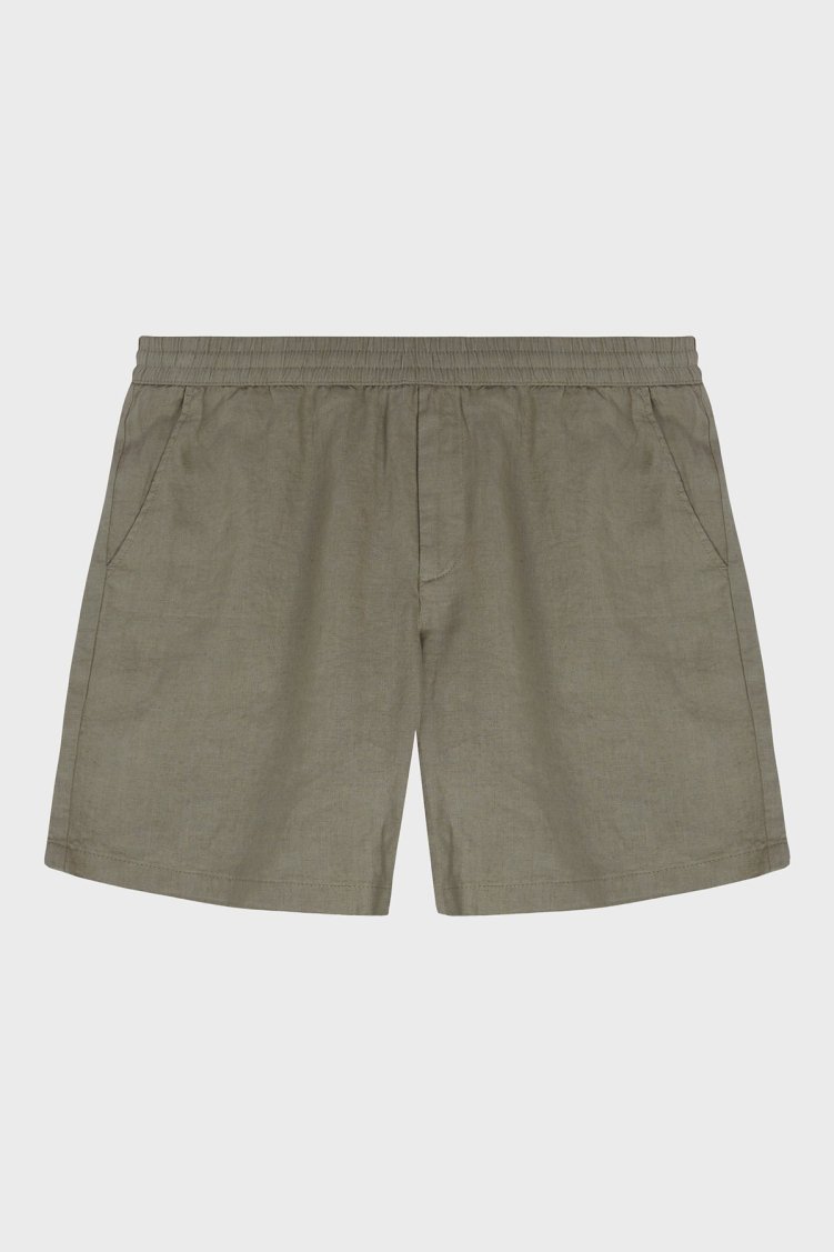Bluemint Edmund % 100 Keten Comfort Fit Erkek Short BM24004384MS 1021 AÇIK YEŞİL - Bluemint