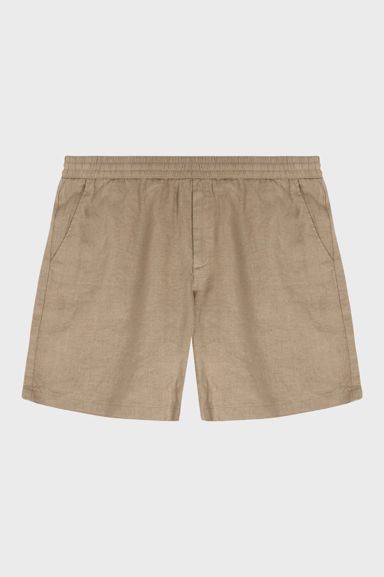 Bluemint Edmund % 100 Keten Comfort Fit Erkek Short BM24004384MS 214 CAMEL - Bluemint