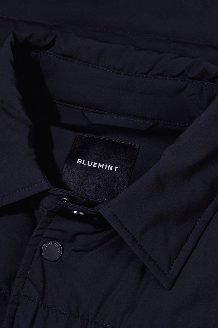 Bluemint Kapitoneli Comfort Fit Gömlek Yaka Şişme Erkek Mont BM24030342MW 155 LACİVERT - Bluemint (1)