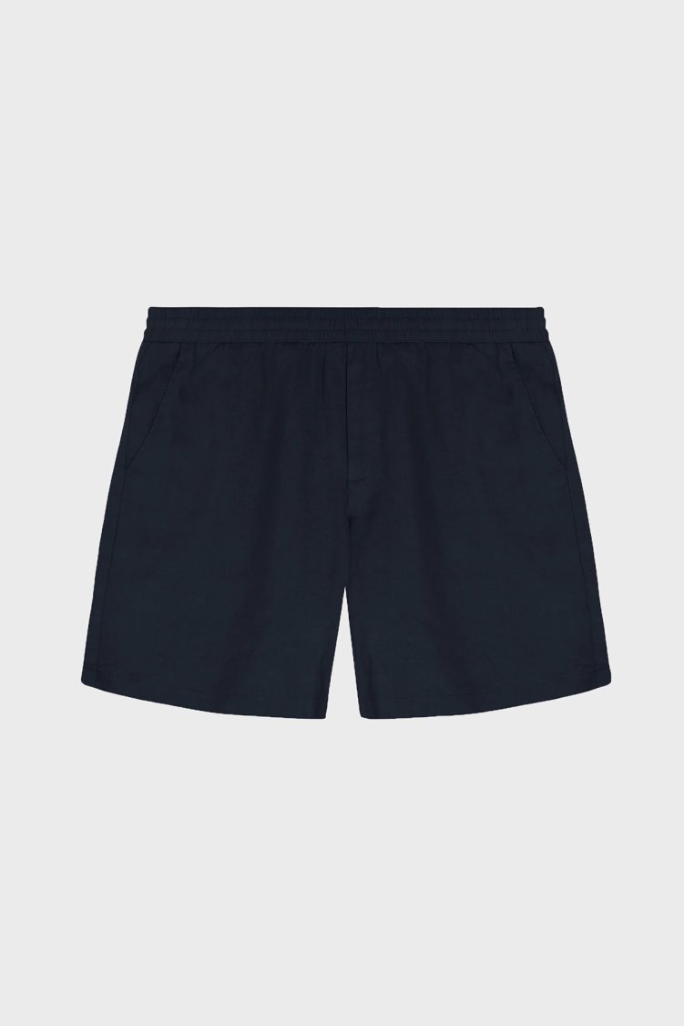 Bluemint Keten Relaxed Fit Lastikli Bel Jogger Erkek Şort EDMUNDJOGG 155 LACİVERT - Bluemint