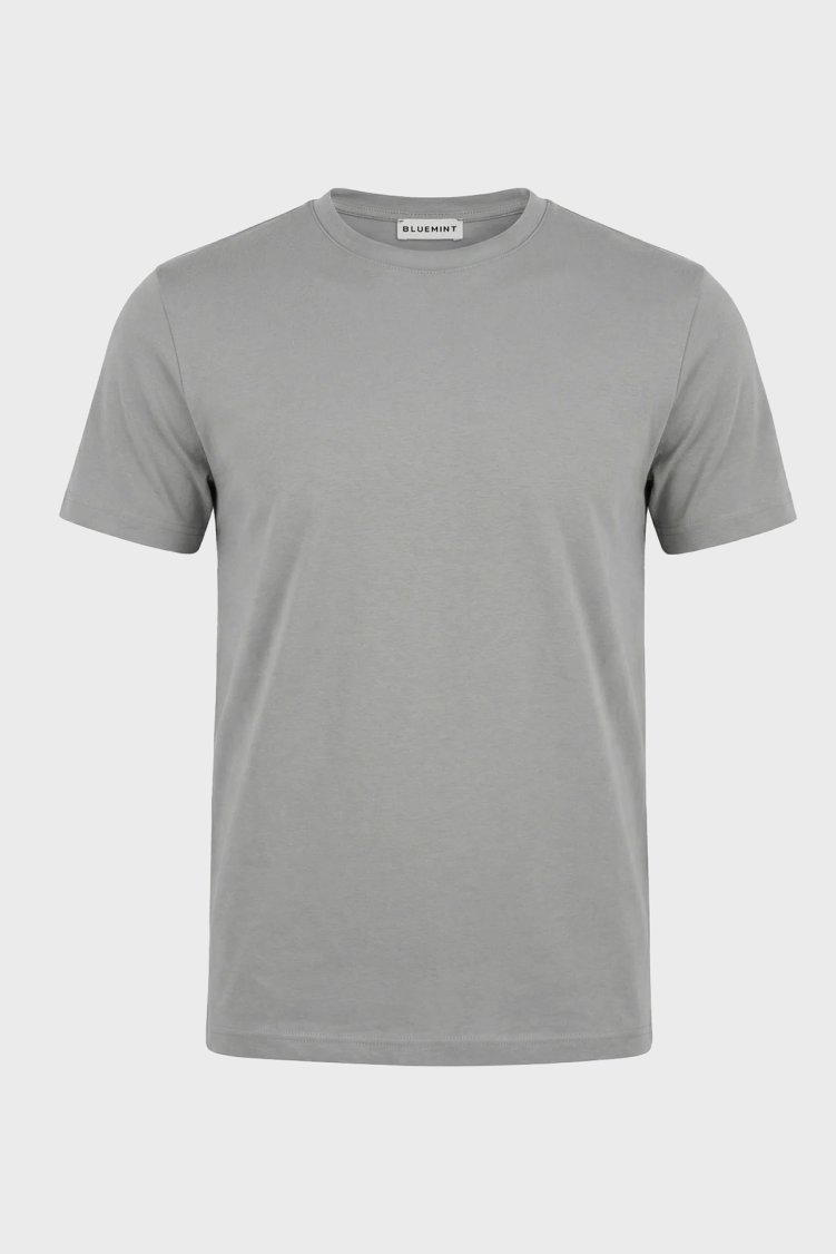 Bluemint Modal Kumaş Bisiklet Yaka Basic Erkek T Shirt SORATEE 1329 GRİ - Bluemint (1)