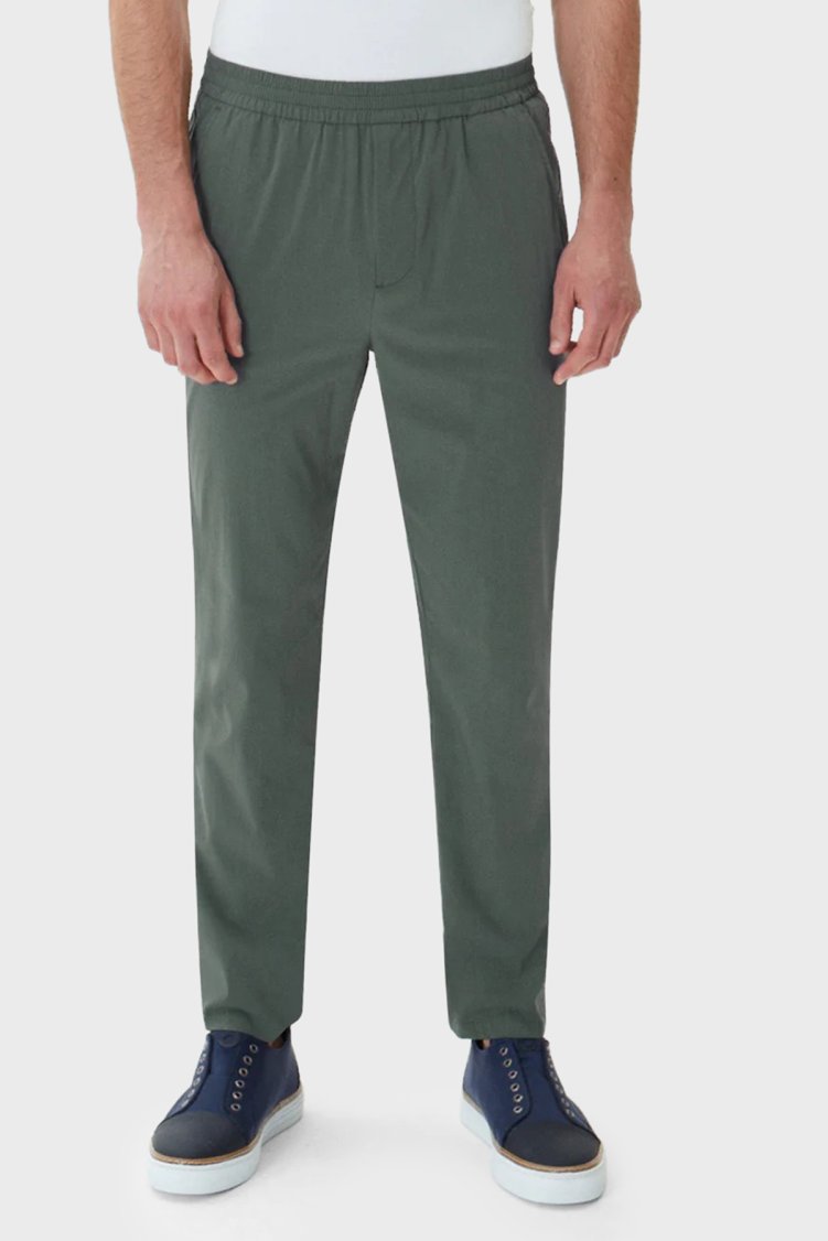 Bluemint Pamuklu Comfort Fit Normal Bel Daralan Paça Jogger Erkek Pantolon ACESUMJOGG 123 HAKİ - Bluemint