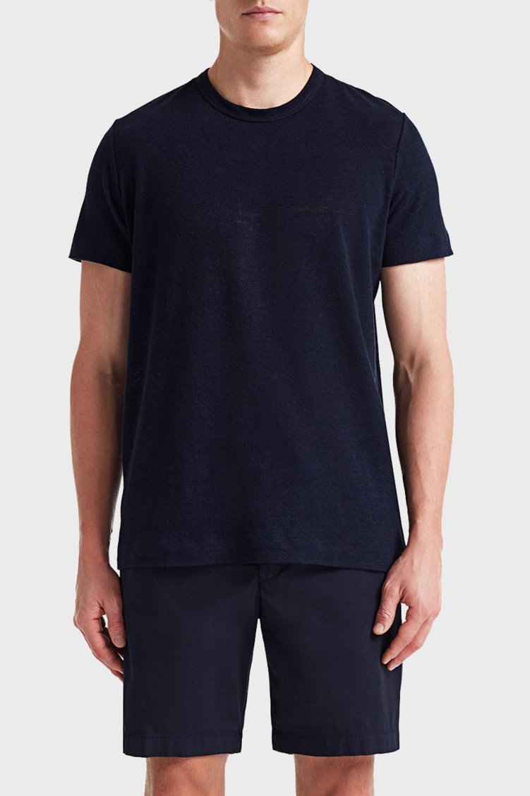 Bluemint Pamuklu Comfort Fit Sıfır Yaka Erkek T Shirt BM25001303MS 155 KOYU LACİVERT - Bluemint