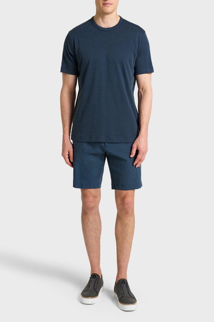 Bluemint Pamuklu Tailored Fit Normal Bel Bermuda Erkek Short BM25004255MS 313 İNDİGO - Bluemint