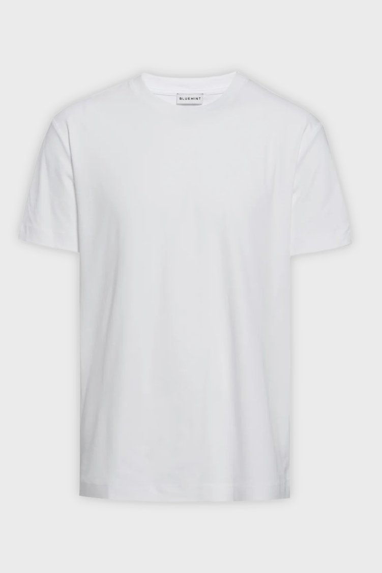 Bluemint Rahat % 100 Pamuk Bisiklet Yaka Erkek T Shirt NOLAN 112 BEYAZ - Bluemint (1)