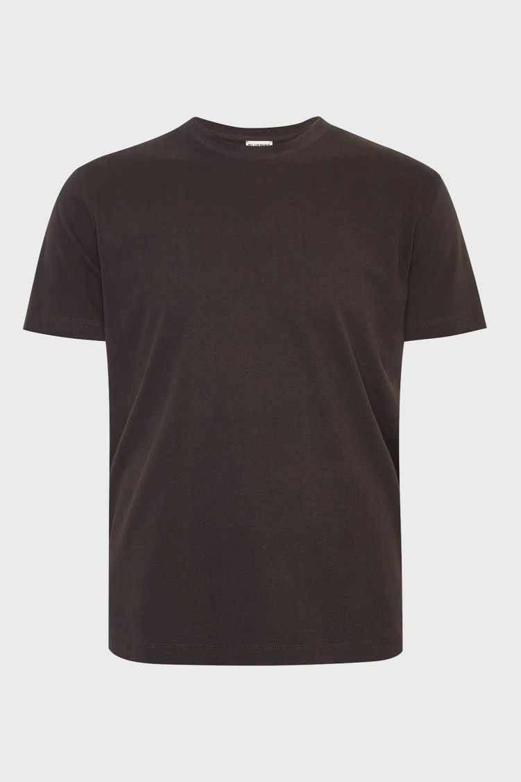 Bluemint Rahat % 100 Pamuk Bisiklet Yaka Erkek T Shirt NOLAN 1327 KAHVE - Bluemint (1)