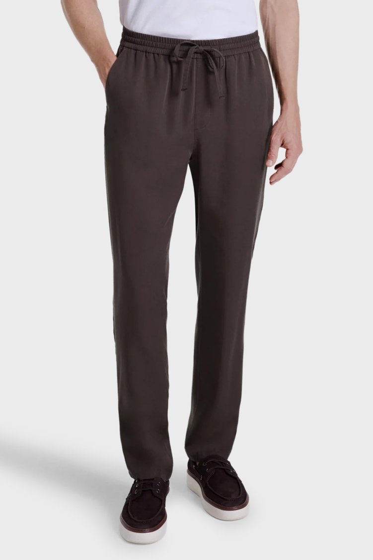 Bluemint Regular Fit Normal Bel Cepli Erkek Pantolon JOGGERTENSUM1 327 KAHVE - Bluemint