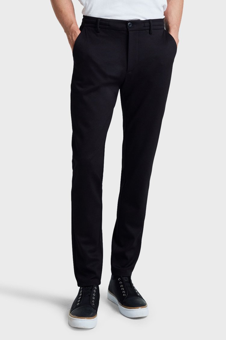 Bluemint Regular Fit Yüksek Bel Düz Paça Chino Erkek Pantolon BM24009351MW 111 Siyah - Bluemint