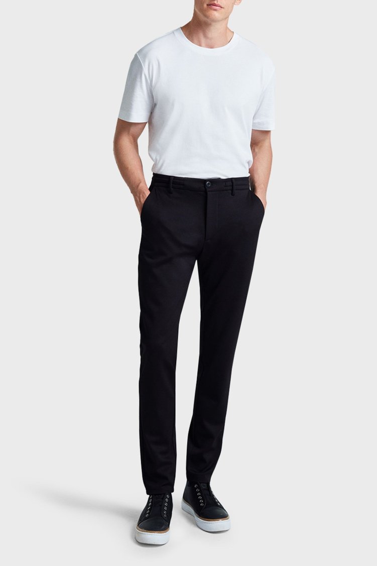 Bluemint Regular Fit Yüksek Bel Düz Paça Chino Erkek Pantolon BM24009351MW 111 Siyah - Bluemint (1)