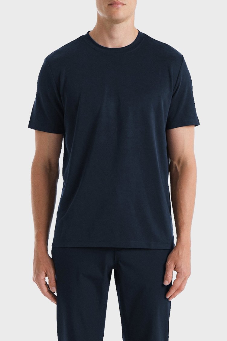 Bluemint Seth Modal Comfort Fit Bisiklet Yaka Erkek T Shirt BM24001333MW 155 LACİVERT - Bluemint