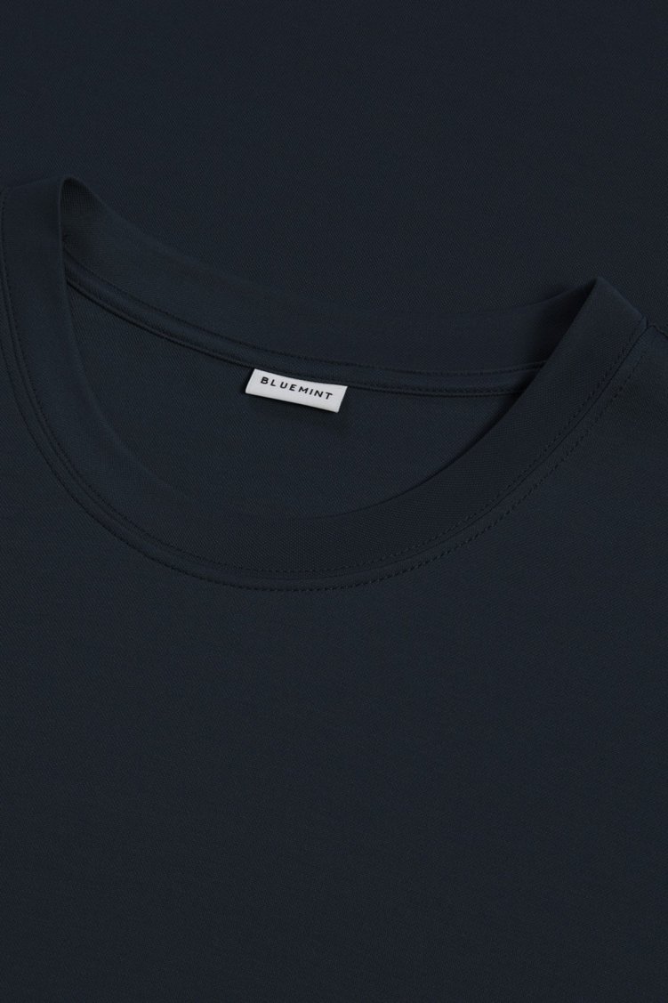 Bluemint Seth Modal Comfort Fit Bisiklet Yaka Erkek T Shirt BM24001333MW 155 LACİVERT - Bluemint (1)