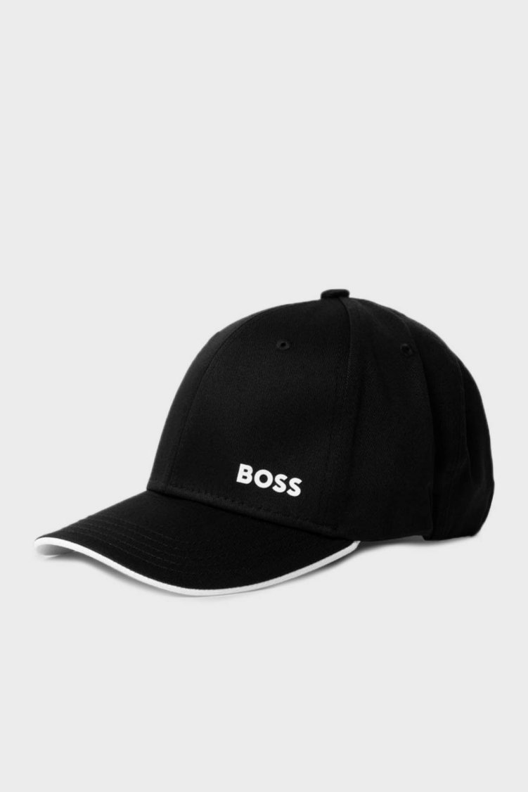 Boss % 100 Pamuk Logo Baskılı Erkek Şapka 50519219 002 SİYAH - Boss