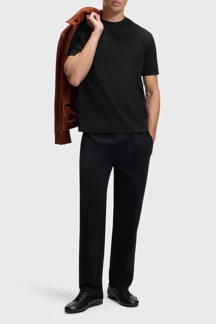 Boss % 100 Pamuk Regular Fit Bisiklet Yaka Erkek T Shirt 50565042 001 Siyah - Boss (1)