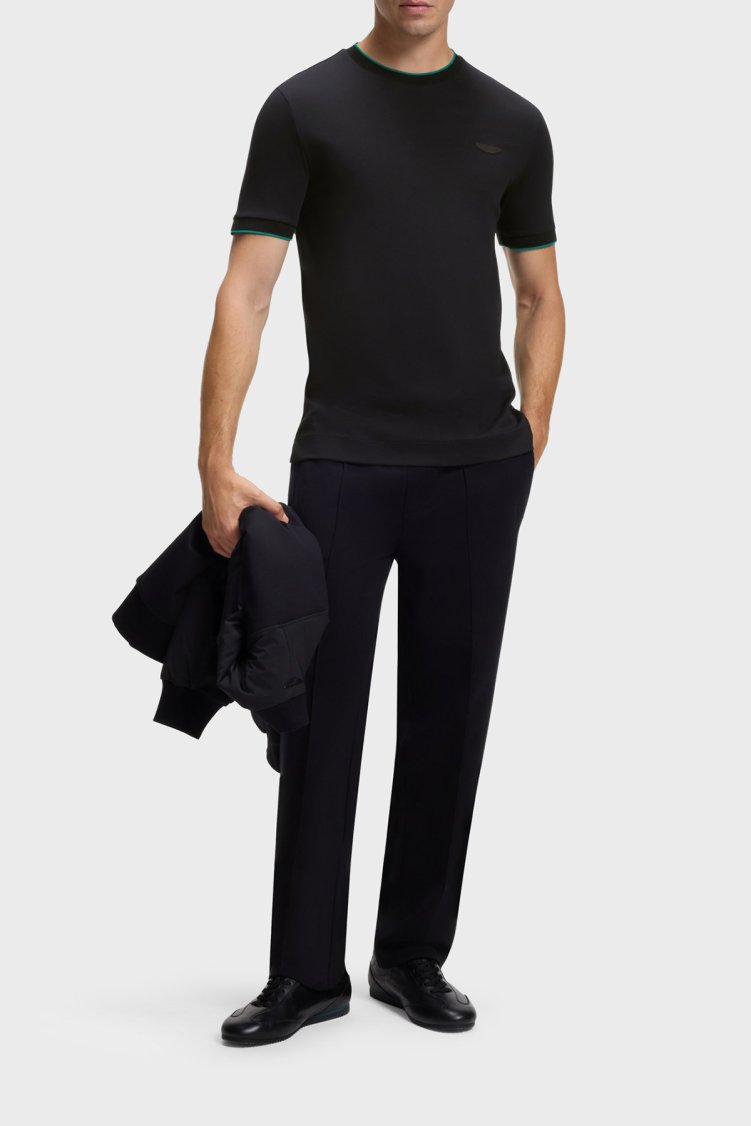 Boss % 100 Pamuk Regular Fit Bisiklet Yaka Erkek T Shirt 50575011 001 Siyah - Boss (1)