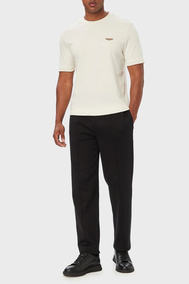 Boss % 100 Pamuk Regular Fit Bisiklet Yaka Erkek T Shirt 50575011 118 Bej - Boss (1)