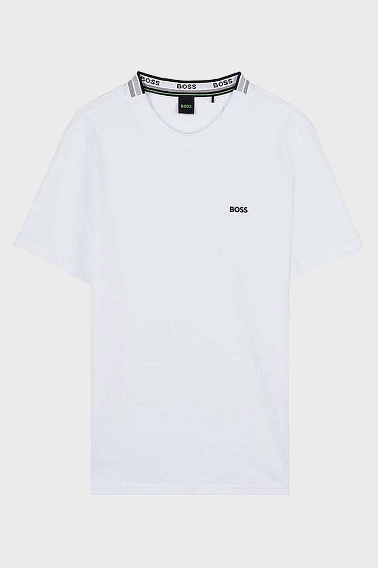 Boss % 100 Pamuk Regular Fit Bisiklet Yaka Erkek T Shirt 50575207 100 BEYAZ - Boss