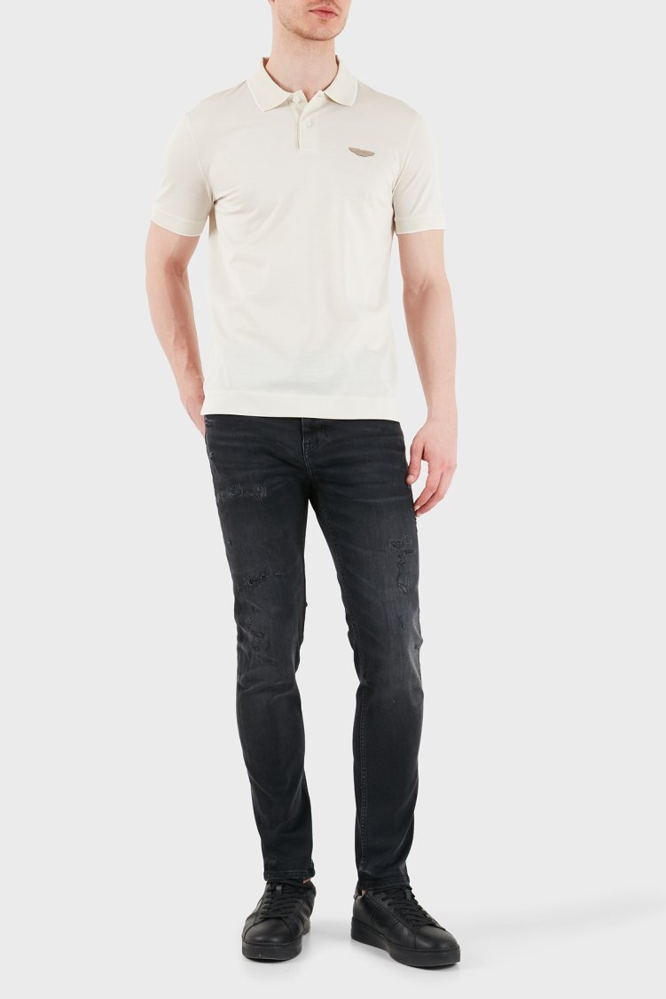Boss % 100 Pamuk Regular Fit Düğmeli Erkek Polo 50566650 118 BEJ - Boss (1)