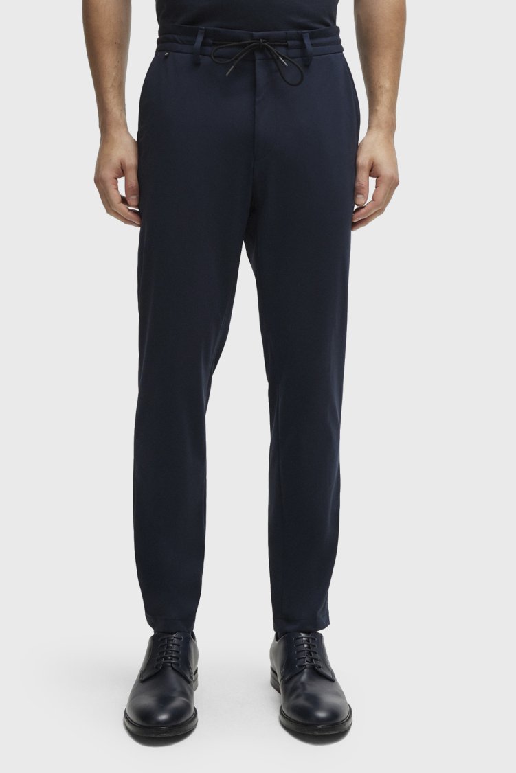 Boss Belden Bağlamalı Streç Jarseden Slim Fit Erkek Pantolon 50502477 404 LACİVERT - Boss (1)