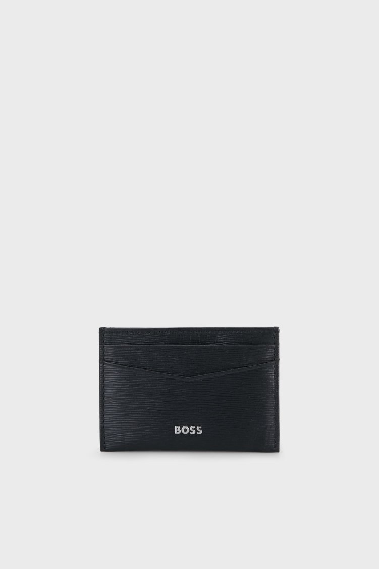 Boss Deri Logolu Erkek Kartlık 50568386 004 Siyah - Boss