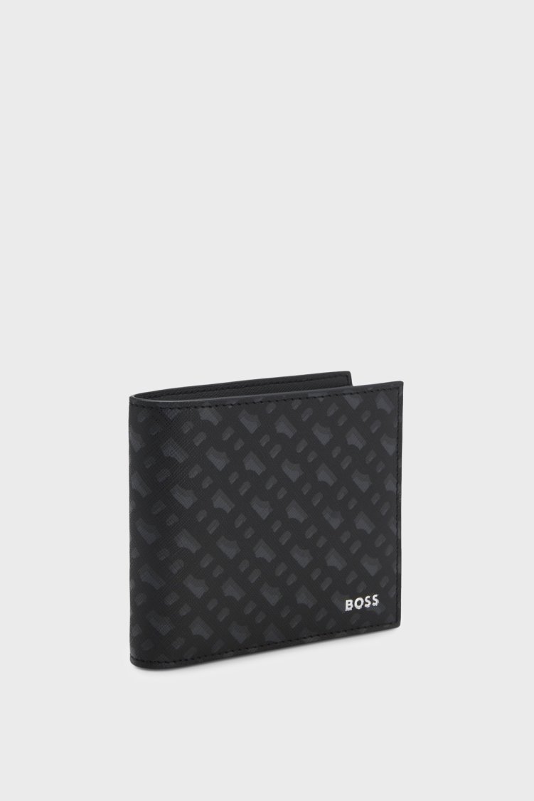 Boss Deri Monogram Logolu Erkek Cüzdan 50552844 003 SİYAH - Boss (1)