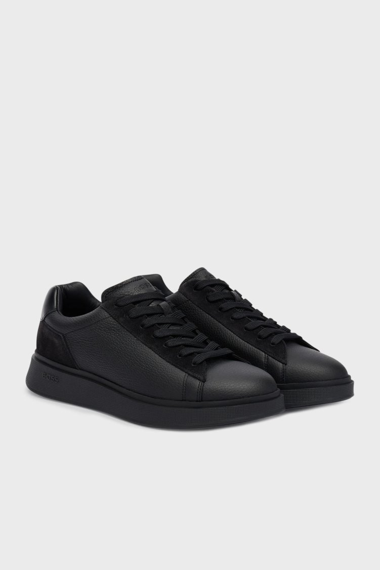 Boss Deri Sneaker Erkek Ayakkabı 50552869 005 SİYAH - Boss (1)