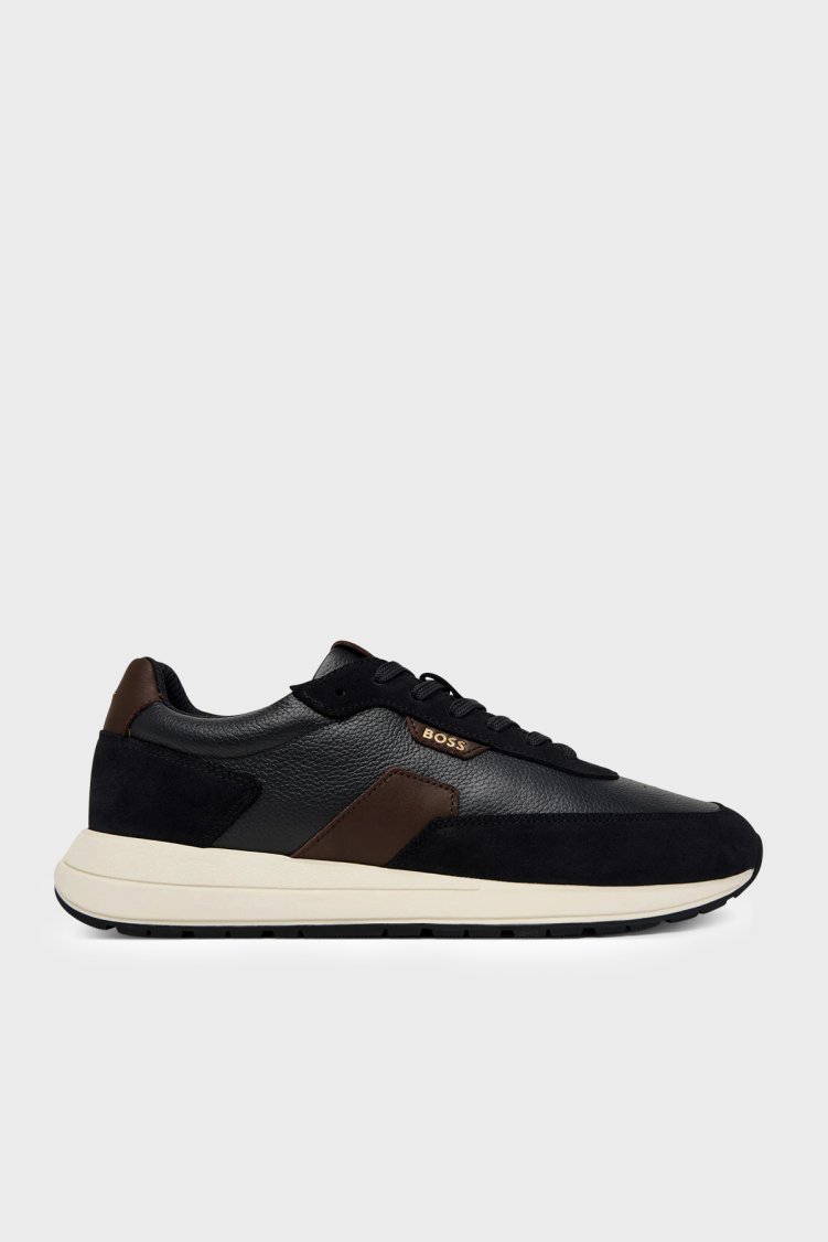 Boss Deri Sneaker Erkek Ayakkabı 50568951 002 Siyah - Boss
