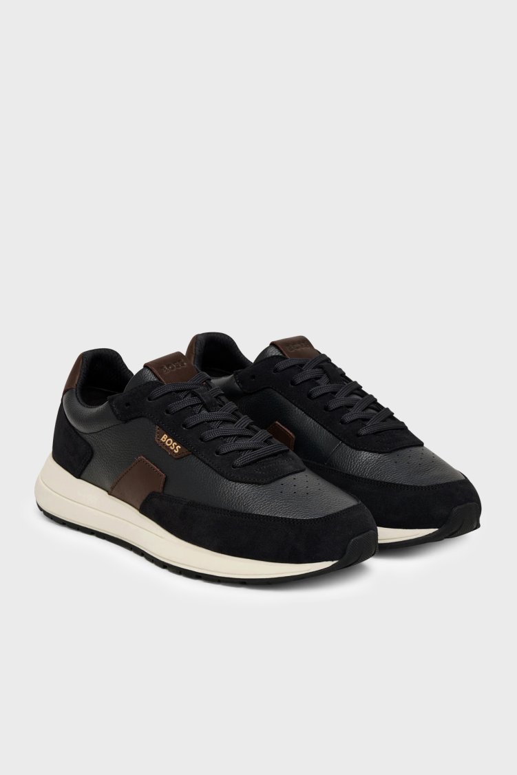 Boss Deri Sneaker Erkek Ayakkabı 50568951 002 Siyah - Boss (1)
