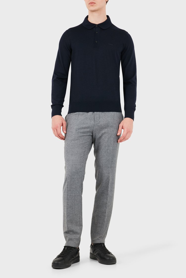 Boss Erkek Polo Yaka Kazak 50571927 404 Lacivert - Boss (1)