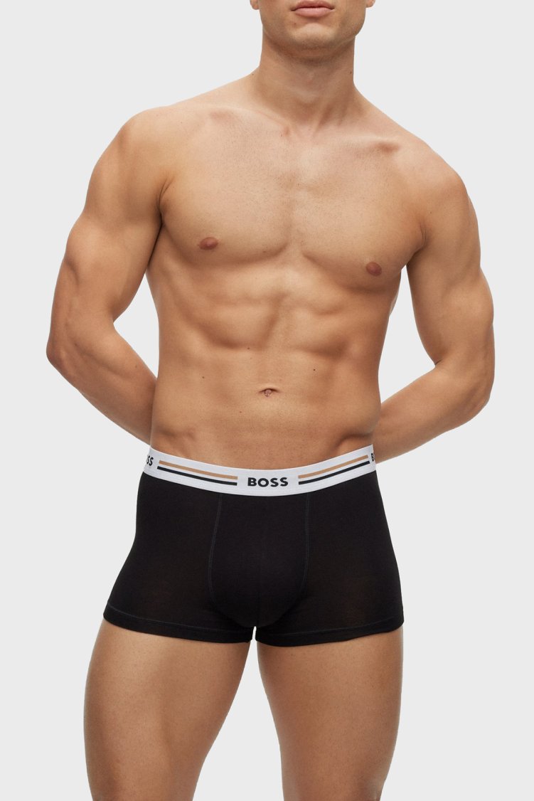 Boss Esnek Bel Bantlı 3 Pack Erkek Boxer 50492200 001 SİYAH - Boss (1)