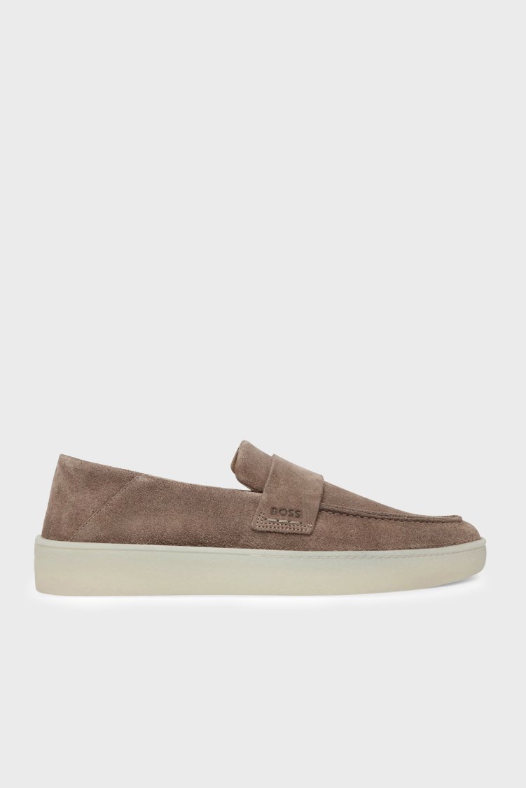 Boss Hakiki Deri Loafer Erkek Ayakkabı 50557699 260 VİZON - Boss