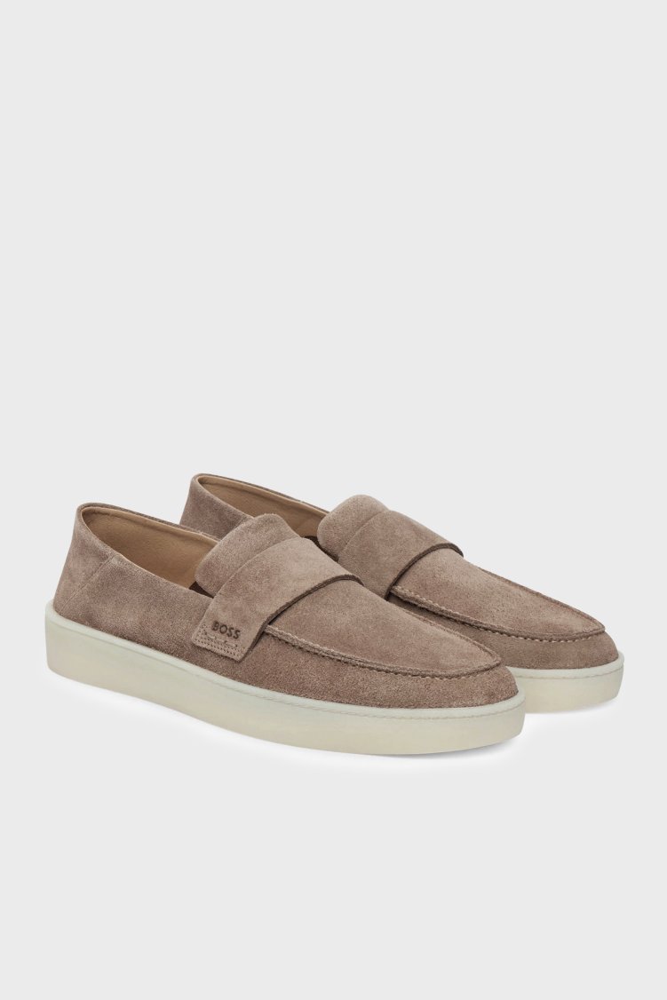 Boss Hakiki Deri Loafer Erkek Ayakkabı 50557699 260 VİZON - Boss (1)
