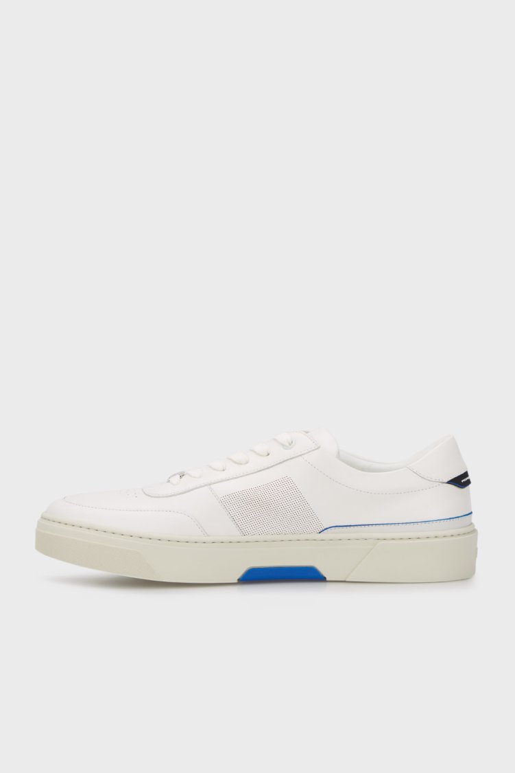 Boss Hakiki Deri Sneaker Erkek Ayakkabı 50492628 112 BEYAZ - Boss (1)