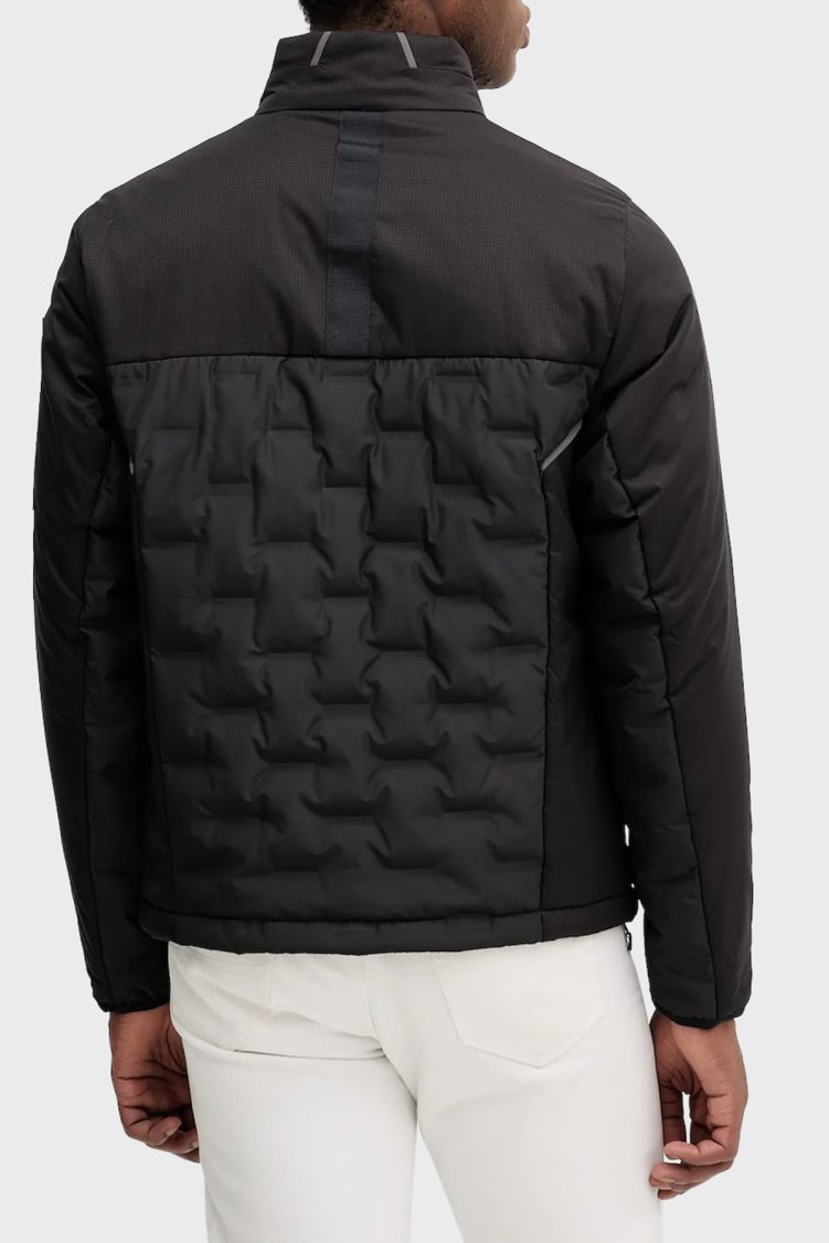 Boss Kapitoneli Kuş Tüyü Dolgulu Regular Fit Dik Yaka Şişme Erkek Mont 50541054 001 SİYAH - Boss (1)