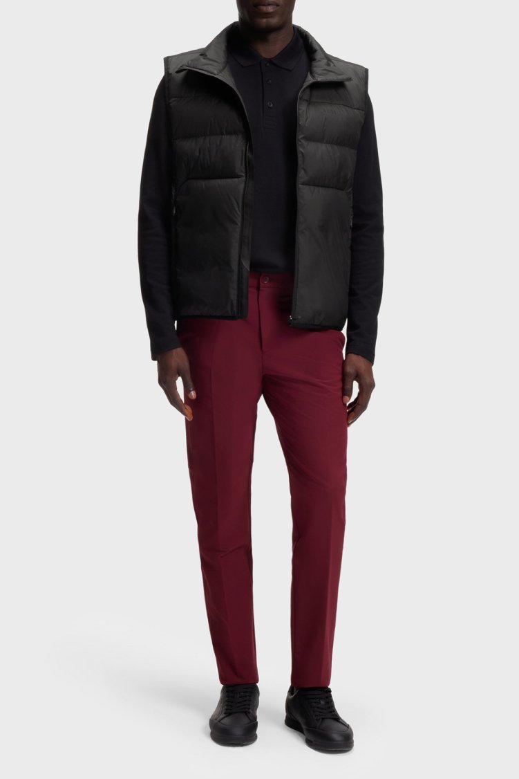 Boss Kapitoneli Regular Fit Dik Yaka Erkek Yelek 50565207 001 Siyah - Boss (1)