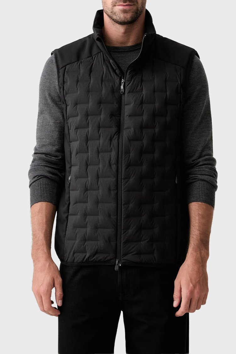 Boss Kapitoneli Regular Fit Dik Yaka Şişme Erkek Yelek 50561386 001 Siyah - Boss