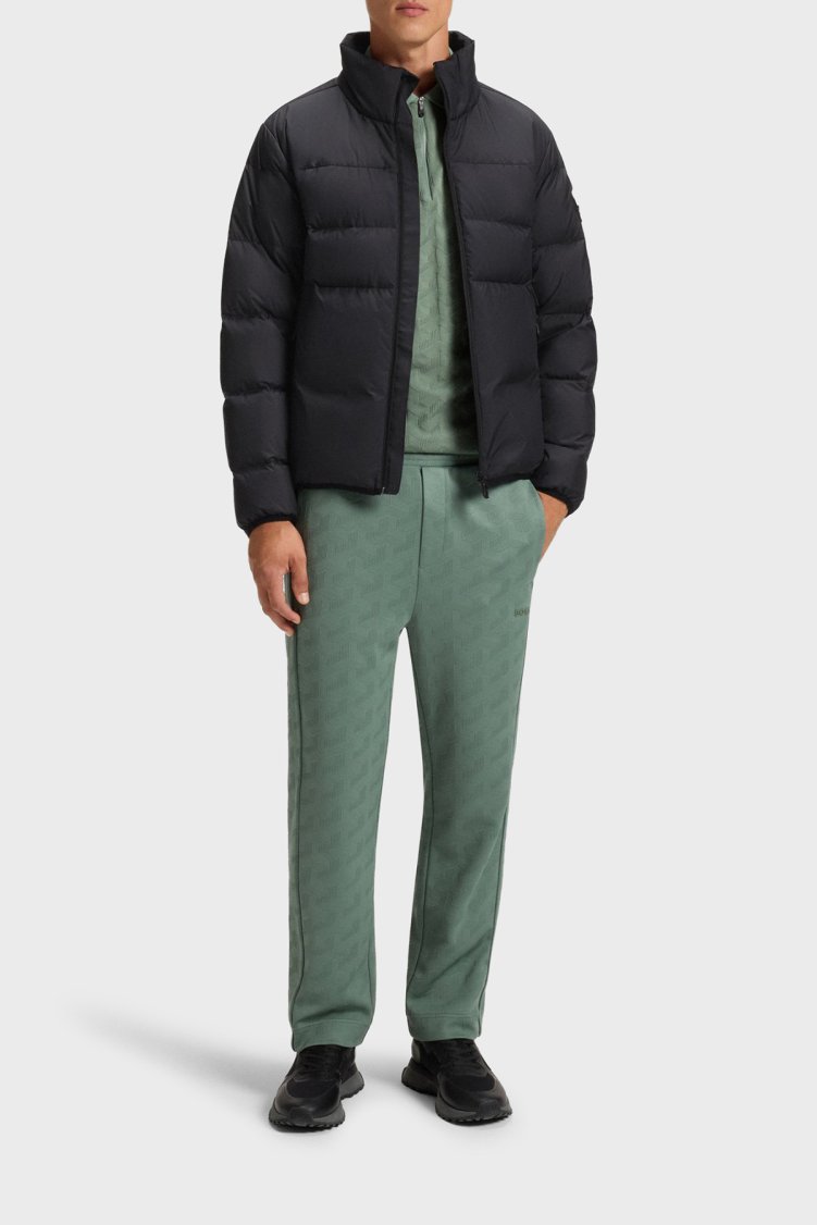 Boss Kapitoneli Regular Fit Dik Yaka Su İtici Şişme Erkek Mont 50544322 402 LACİVERT - Boss (1)