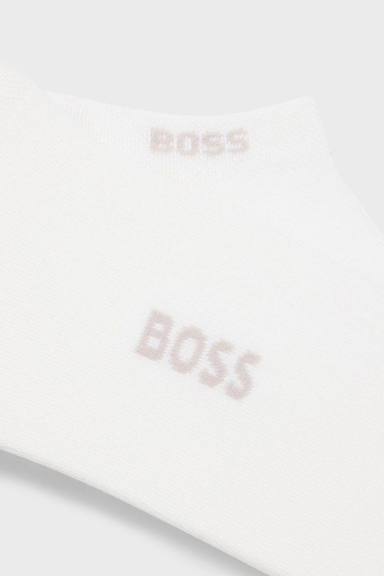 Boss Logolu 2 Pack Erkek Çorap 50538188 100 Beyaz - Boss (1)