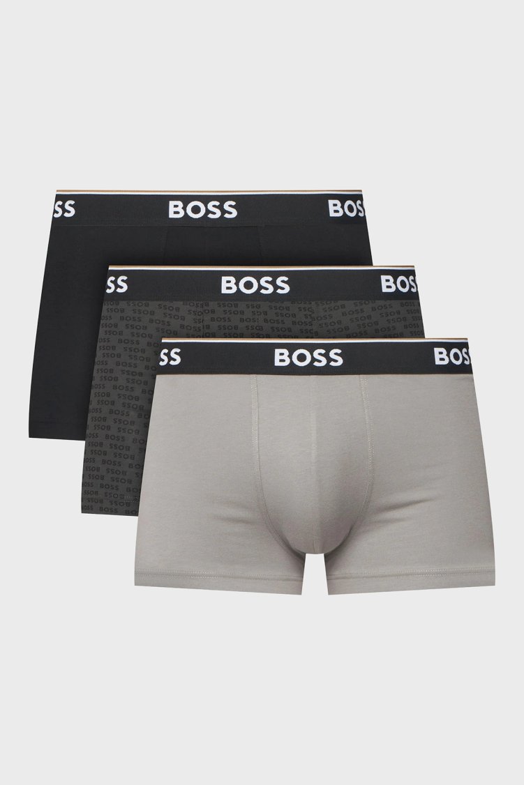 Boss Logolu 3 Pack Erkek Boxer 50554443 024 Siyah - Boss