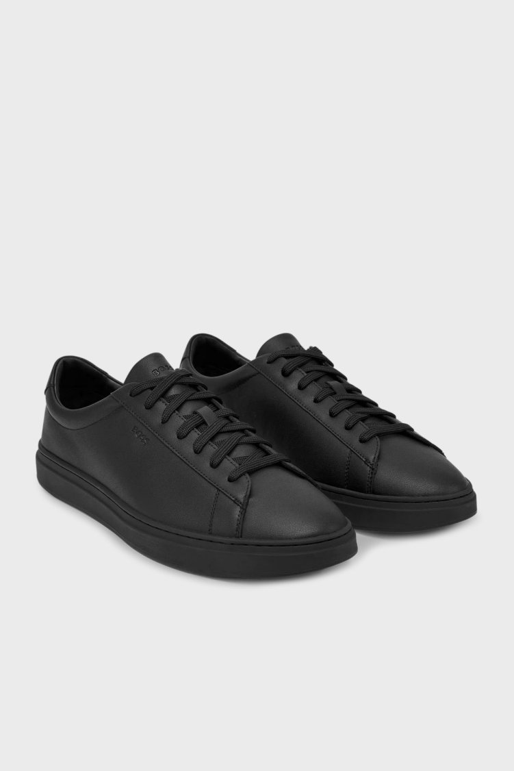Boss Logolu Deri Sneaker Erkek Ayakkabı 50552853 005 SİYAH - Boss (1)